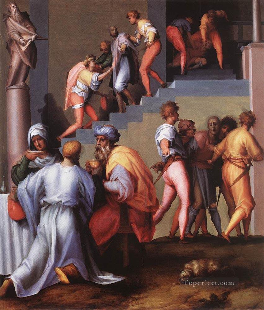 Punishment Of The Baker portraitist Florentine Mannerism Jacopo da Pontormo Oil Paintings